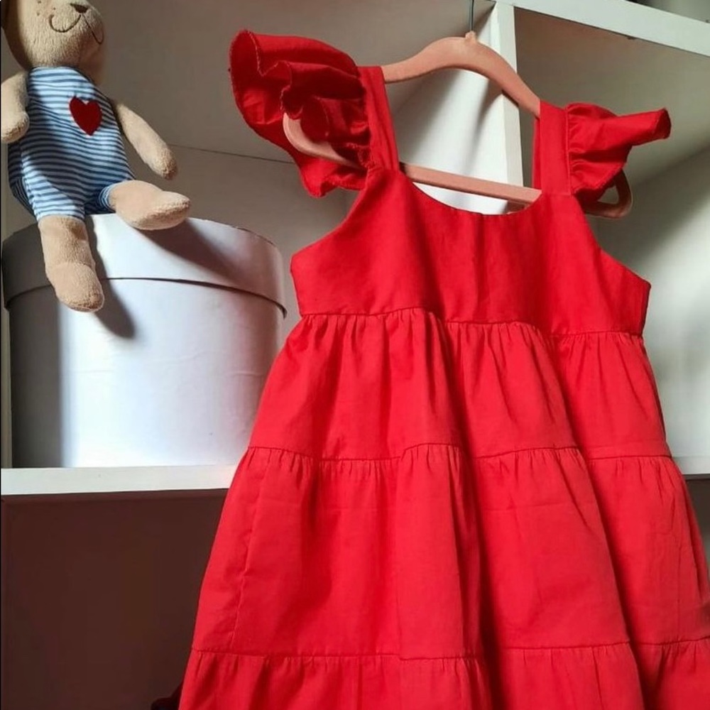 Beautiful handmade girl dress.